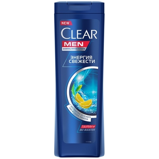 Clear Men шампунь 400мл Энергия свежести