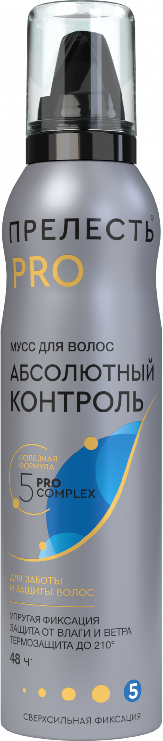 Прелесть Pro мусс для волос 160мл Абсолютный контроль