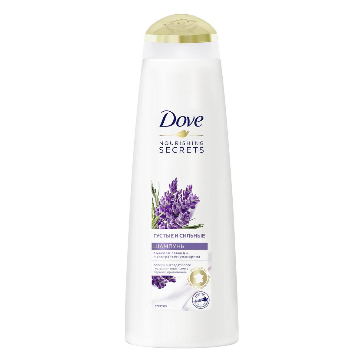 Dove шампунь 380мл Густые и сильные  