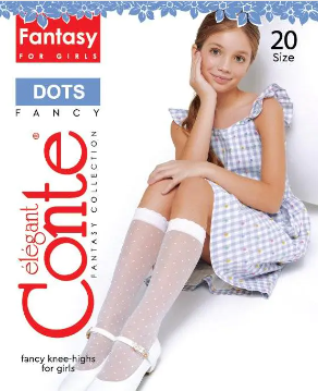 Conte гольфы Dots 22С-4СП bianco
