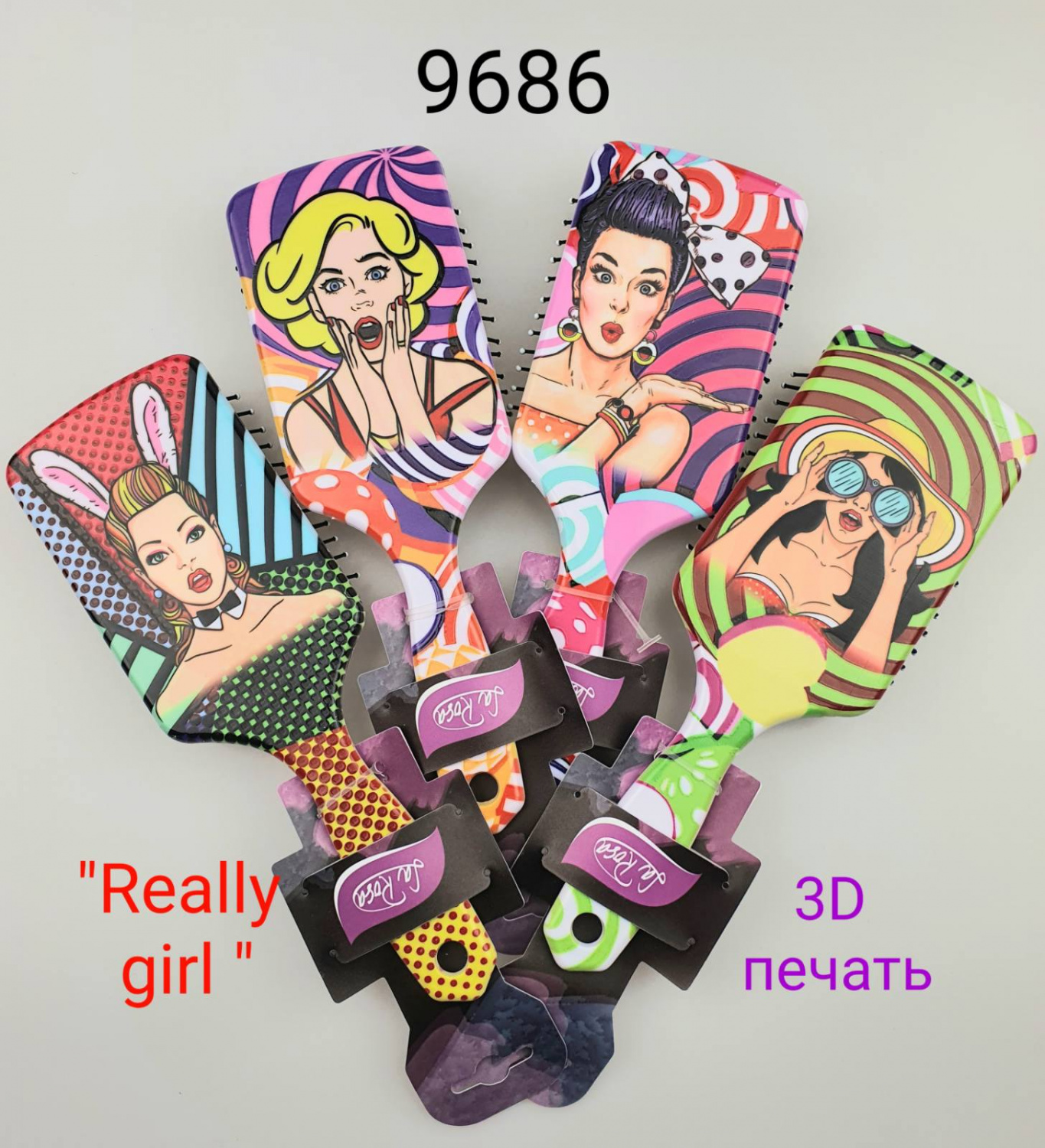 La Rosa расческа 9686