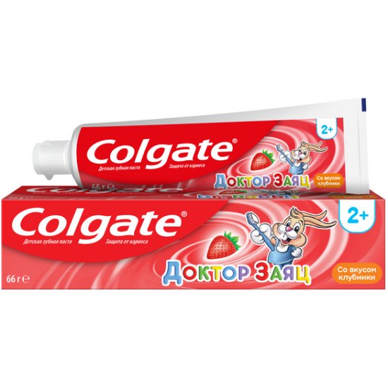Colgate зубная паста 50мл Доктор Заяц Клубника