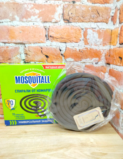 Mosquitall спирали от комаров 10шт с подставкой